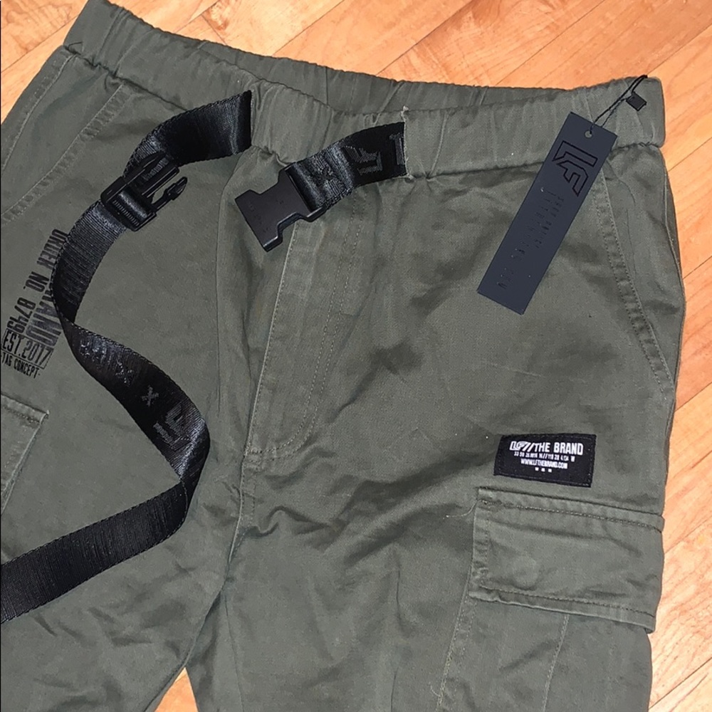 LF khaki cargo joggers